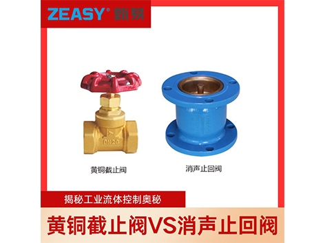 揭秘工業(yè)流體控制奧秘：黃銅截止閥<i style='color:red'>vs</i>消聲止回閥，多方面解析三大維度差異